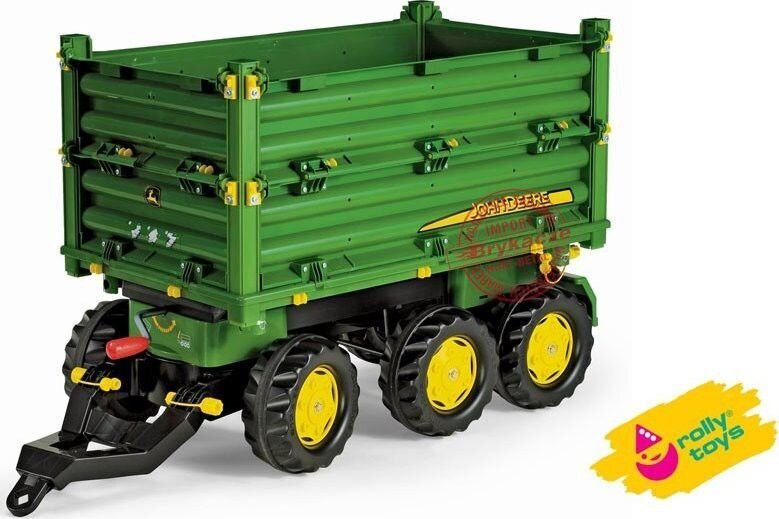 Rolly Toys Rolly Multi John Deere 3 asu pašizgāzēja piekabe cena un informācija | Rotaļlietas zēniem | 220.lv