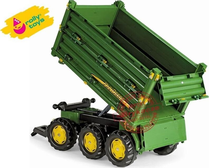 Rolly Toys Rolly Multi John Deere 3 asu pašizgāzēja piekabe cena un informācija | Rotaļlietas zēniem | 220.lv