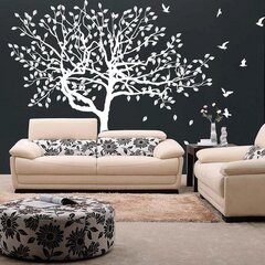 Vinila sienas uzlīmes koks ar lapotnes interjera dekoru - 200 x 144 cm cena un informācija | Dekoratīvās uzlīmes | 220.lv