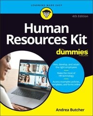 Human Resources Kit For Dummies, 4th Edition 4th Edition cena un informācija | Ekonomikas grāmatas | 220.lv