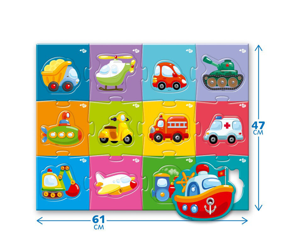 Maxi puzle - Transportlīdzekļi(61 x 47cm) cena un informācija | Attīstošās rotaļlietas | 220.lv