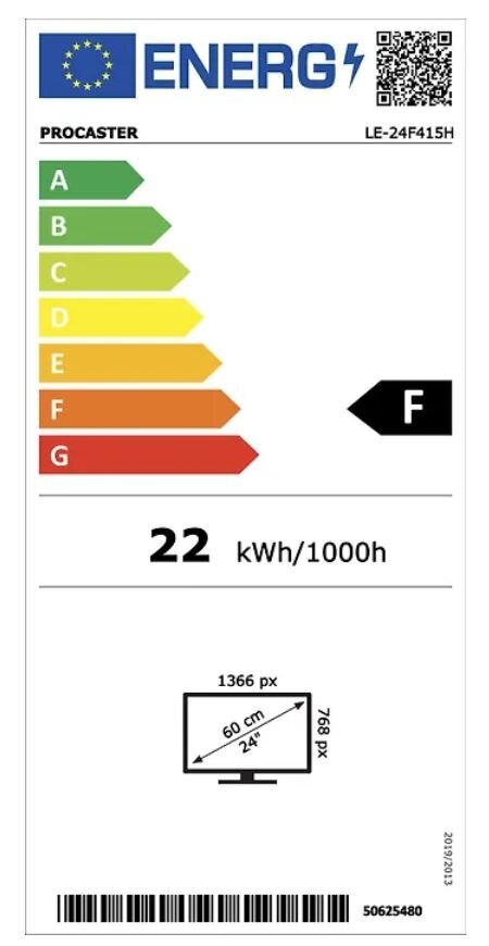 ProCaster LE-24F415H цена и информация | Televizori | 220.lv