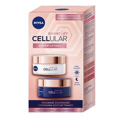 Komplekts Nivea Cellular Expert Lift SPF30: dienas pretgrumbu krēms, 50 ml + nakts pretgrumbu krēms, 50 ml cena un informācija | Sejas krēmi | 220.lv