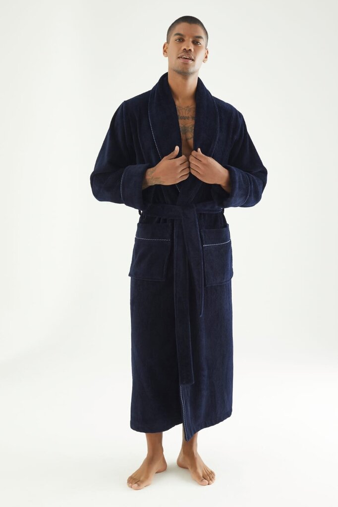 Halāts vīriešiem PH-7235, tumši zils цена и информация | Vīriešu halāti, pidžamas | 220.lv