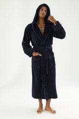 Мужской халат с капюшоном PH7230, синий цена и информация | Мужские халаты, пижамы | 220.lv