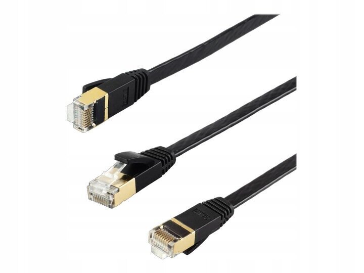 Edimax EA8-050SFA interneta kabelis melns 5 m Cat8 U/FTP (STP) cena un informācija | Kabeļi un vadi | 220.lv