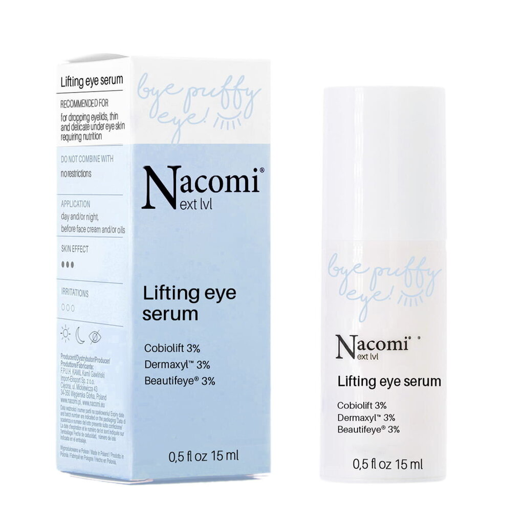 Liftinga serums acīm Nacom, 15 ml цена и информация | Acu krēmi, serumi | 220.lv