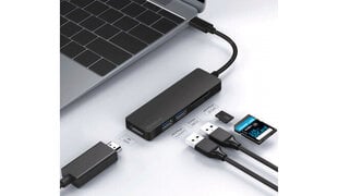 Platinet Multimedia 5in1 USB centrmezgls cena un informācija | Adapteri un USB centrmezgli | 220.lv