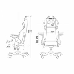 Spēļu krēsls Sparco ICON S00998NRNR, melns цена и информация | Офисные кресла | 220.lv