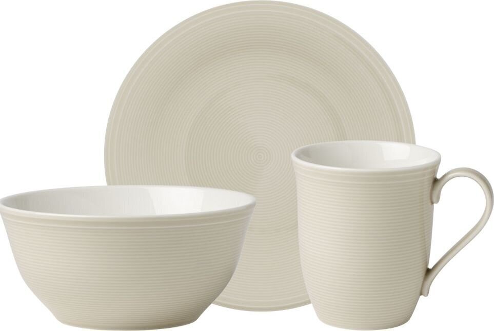 Villeroy & Boch Color Loop Sand brokastu trauku komplekts, 12 daļu cena un informācija | Trauki, šķīvji, pusdienu servīzes | 220.lv