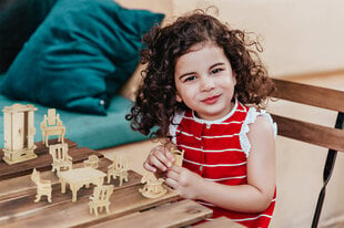 Набор деревянной мебели для кукол 34 шт. цена и информация | Игрушки для малышей | 220.lv