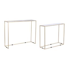 2 galdu komplekts DKD Home Decor (100 x 28 x 80 cm) цена и информация | Комплекты уличной мебели | 220.lv