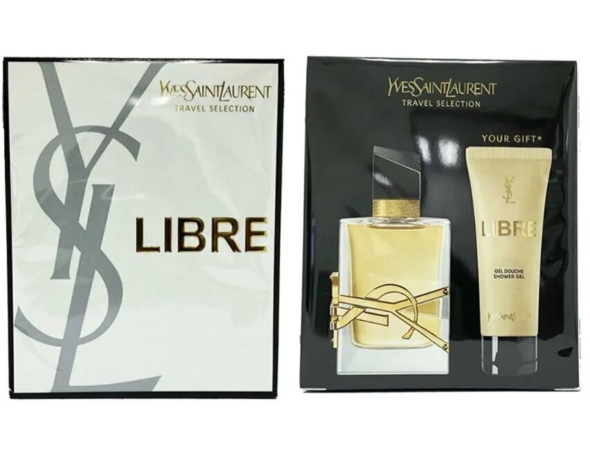 Komplekts Yves Saint Laurent Libre: parfimērijas ūdens, 50 ml + dušas želeja, 50 ml cena un informācija | Sieviešu smaržas | 220.lv