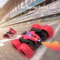 RC triku automašīna ar mūziku, LED gaismām un dūmu efektu Tumbling Stunt Car цена и информация | Rotaļlietas zēniem | 220.lv