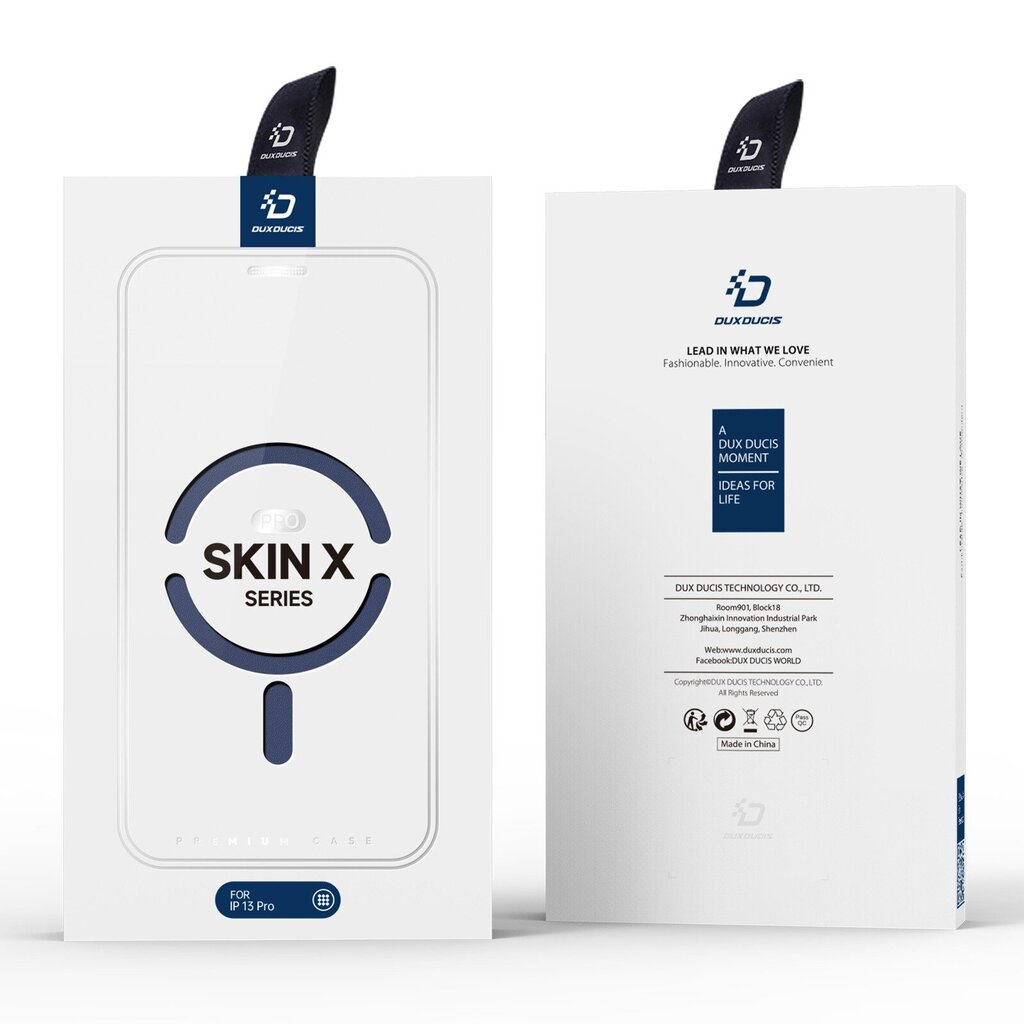 Maciņš Dux Ducis Skin X Pro Apple iPhone 13/14 zils cena un informācija | Telefonu vāciņi, maciņi | 220.lv