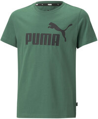 Футболка Puma Ess Logo Tee 586960 37/176, зеленая цена и информация | Рубашки для мальчиков | 220.lv