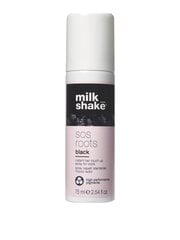 Izsmidzināmā krāsa matu saknēm Milk Shake SOS Roots Black, 75 ml cena un informācija | Matu krāsas | 220.lv