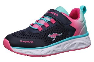 Kangaroos vasaras apavi bērniem K-OK Swirl EV zili _ zaļi _ rozā cena un informācija | Sporta apavi bērniem | 220.lv