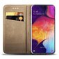 Hallo Book Case Grāmatveida maks telefonam Samsung Galaxy A54, zeltains cena un informācija | Telefonu vāciņi, maciņi | 220.lv
