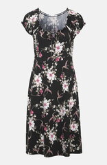 Cellbes женское платье MONICA, черное-цветочное цена и информация | Платья | 220.lv