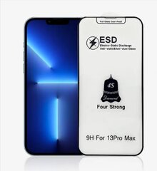 Fusion ESD Anti-Static Dust Proof aizsargstikls pilnam ekrānam telefonam Apple iPhone 11 | XR melns cena un informācija | Ekrāna aizsargstikli | 220.lv