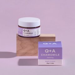Успокаивающий ночной крем для лица Q+A Chamomile Night Cream, 50г цена и информация | Кремы для лица | 220.lv