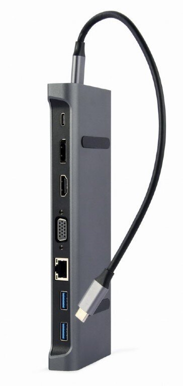 Dokstacija Gembird USB Type-C 9-in-1 cena un informācija | Adapteri un USB centrmezgli | 220.lv
