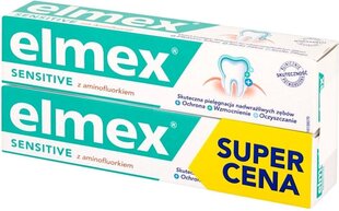 Зубная паста Elmex Sensitive, 2 x 75 мл цена и информация | Зубные щетки, пасты | 220.lv