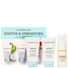 Bareminerals komplekts: tīrīšanas līdzeklis, 30 ml + krēms, 30 g + serums, 15 ml cena un informācija | Serumi sejai, eļļas | 220.lv