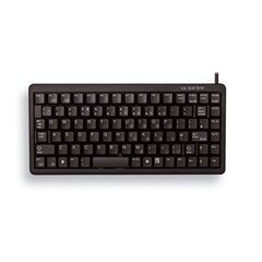 Испанская клавиатура Qwerty Cherry G84-4100LCMES-2 USB+PS/2 Чёрный цена и информация | Клавиатуры | 220.lv