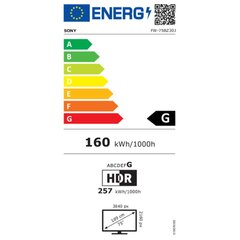 Monitors Videowall Sony FW-75BZ30J 75&quot; 4K cena un informācija | Monitori | 220.lv