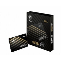 Жесткий диск MSI SPATIUM S270 240 GB 2,5&quot; SSD цена и информация | Внутренние жёсткие диски (HDD, SSD, Hybrid) | 220.lv