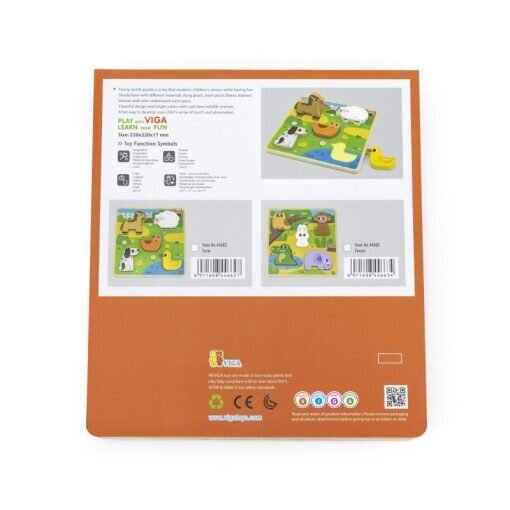 Koka puzle Viga Meža zvēri cena un informācija | Rotaļlietas zīdaiņiem | 220.lv