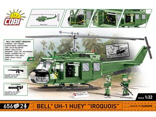 COBI - Конструктор Bell UH-1 Huey Iroquois, 1/32, 2423 цена и информация | Конструкторы и кубики | 220.lv