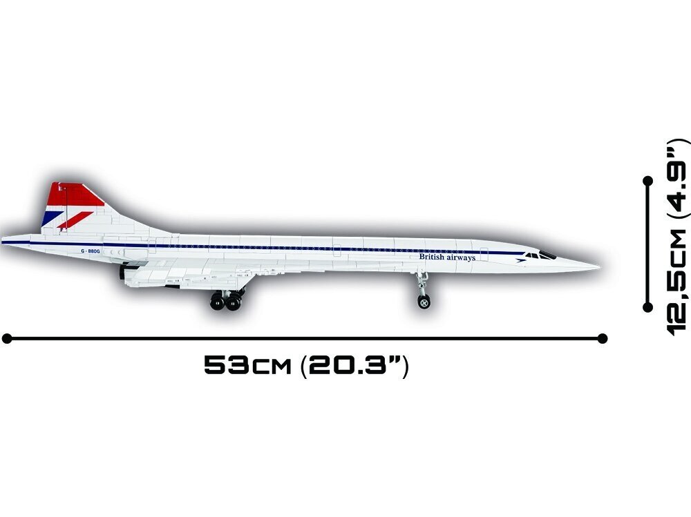 COBI - Konstruktors Concorde G-BBDG, 1/95, 1917 cena un informācija | Konstruktori | 220.lv