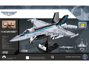 COBI - Конструктор F/A-18E Super Hornet™, 1/48, 5805 цена и информация | Конструкторы и кубики | 220.lv