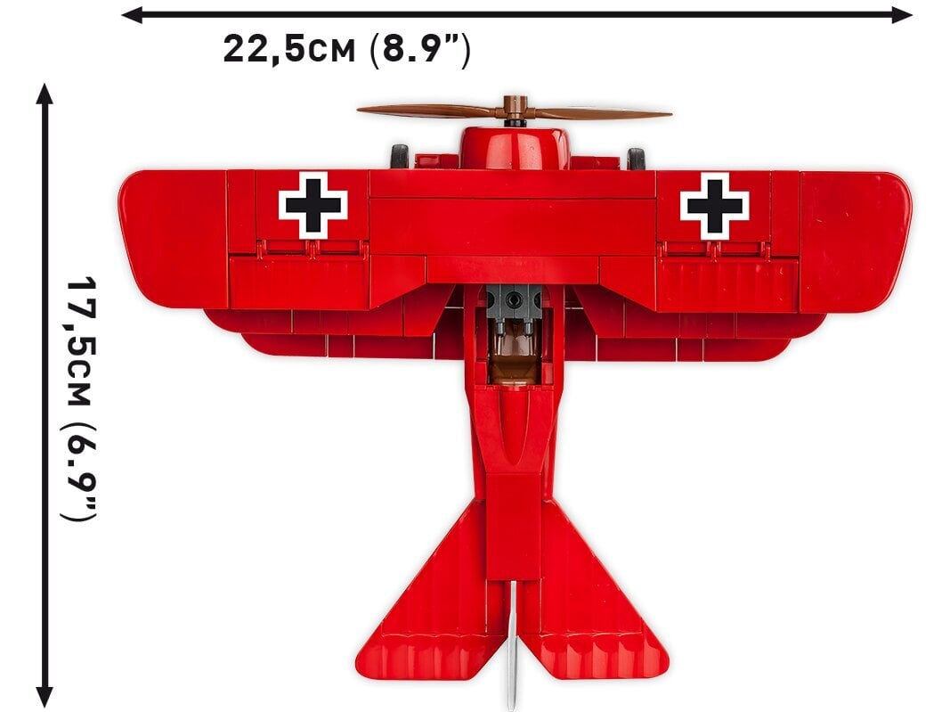 COBI - Konstruktors Fokker Dr.1 Red Baron, 1/32, 2986 cena un informācija | Konstruktori | 220.lv