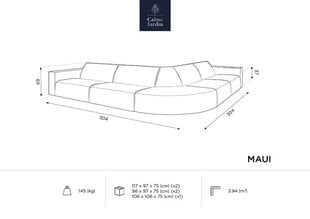 Садовый диван Calme Jardin Maui, серый цвет цена и информация | Садовые стулья, кресла, пуфы | 220.lv