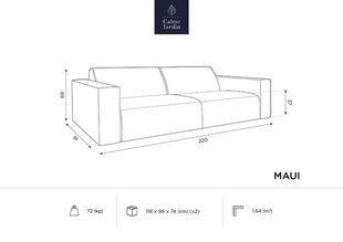 Āra dīvāns Calme Jardin Maui, smilškrāsas cena un informācija | Dārza krēsli | 220.lv