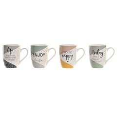 Кружка Mug DKD Home Decor, разноцветная, 340 мл, 4 шт. цена и информация | Стаканы, фужеры, кувшины | 220.lv