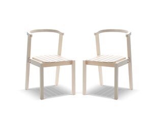2-u daļu āra krēslu komplekts Calme Jardin Kawala, balts цена и информация | Садовые стулья, кресла, пуфы | 220.lv