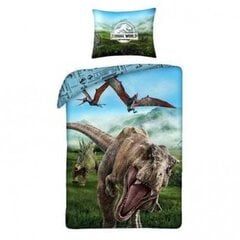 Jurassic World gultas palags 140x200 cm cena un informācija | Gultas veļas komplekti | 220.lv