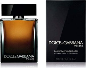 Parfimērijas ūdens vīriešiem Dolce & Gabbana EDP The One For Men, 50 ml цена и информация | Мужские духи | 220.lv