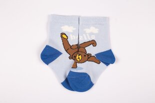 Zīdaiņu zeķes B603 lācītis/zils цена и информация | Колготки, носочки для новорожденных | 220.lv