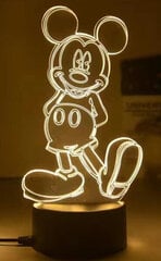 Lampa 3D Led Disney Mickey cena un informācija | Lampas bērnu istabai | 220.lv