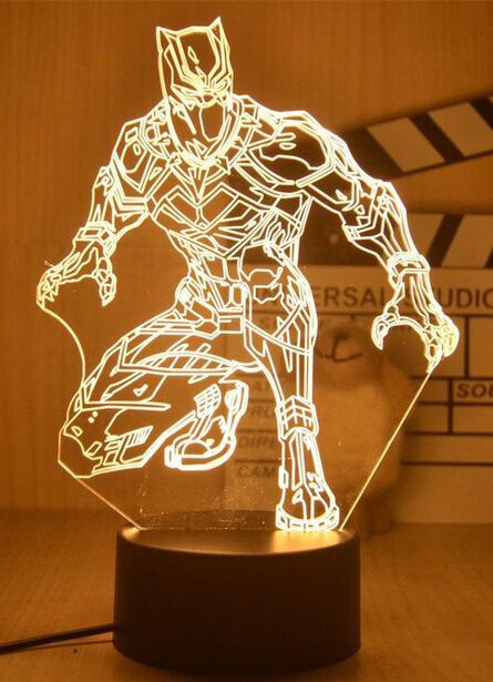 Lampa 3D Led Marvel cena un informācija | Lampas bērnu istabai | 220.lv