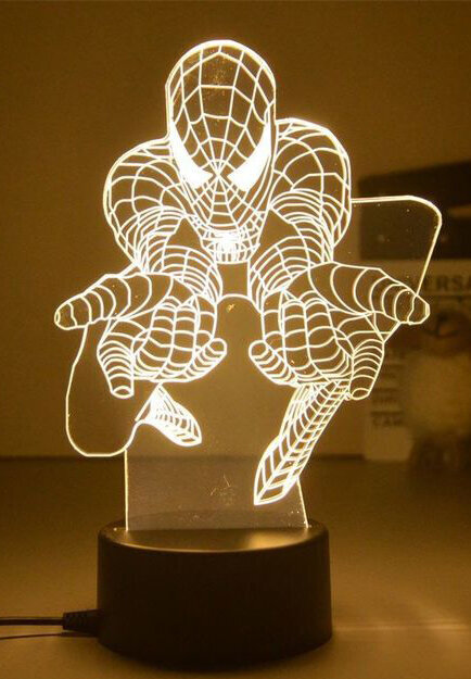 Lampa 3D Led Marvel cena un informācija | Lampas bērnu istabai | 220.lv