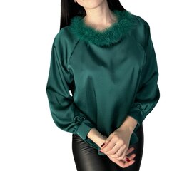 Блузка женская New Sunshine, зеленая цена и информация | Женские блузки, рубашки | 220.lv