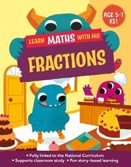 Learn Maths with Mo: Fractions cena un informācija | Bērnu grāmatas | 220.lv