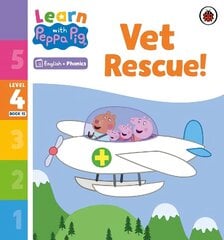 Learn with Peppa Phonics Level 4 Book 15 - Vet Rescue! (Phonics Reader) cena un informācija | Bērnu grāmatas | 220.lv